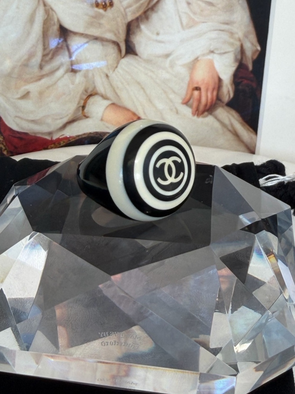 CHANEL Coco Mark Resin Ring